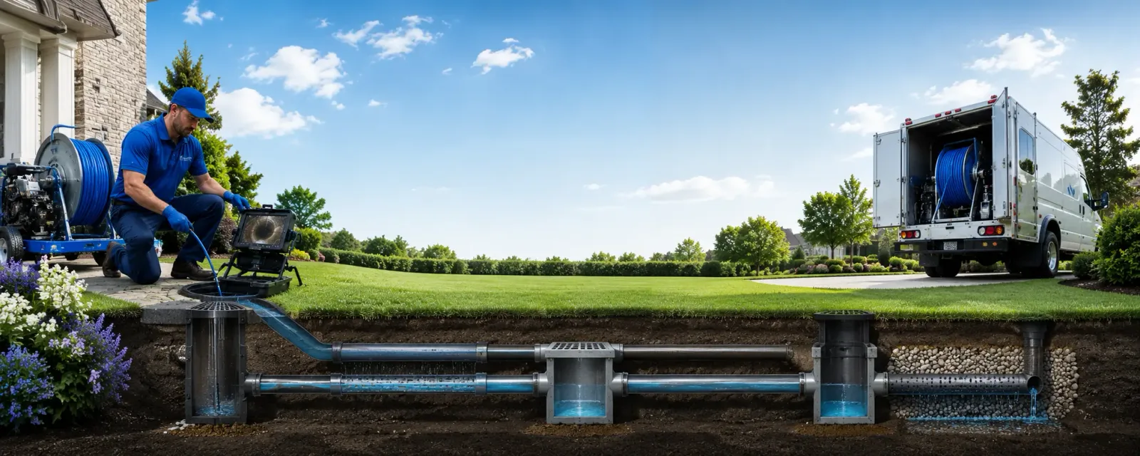 Outdoor drain cleaning information for Atlantic Mine, MI